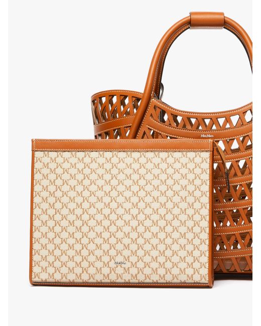 ハンドバッグ MAX MARA Marines Weaving perforated leather handbag Max Mara Marines Weaving Perforated Leather Handbag With