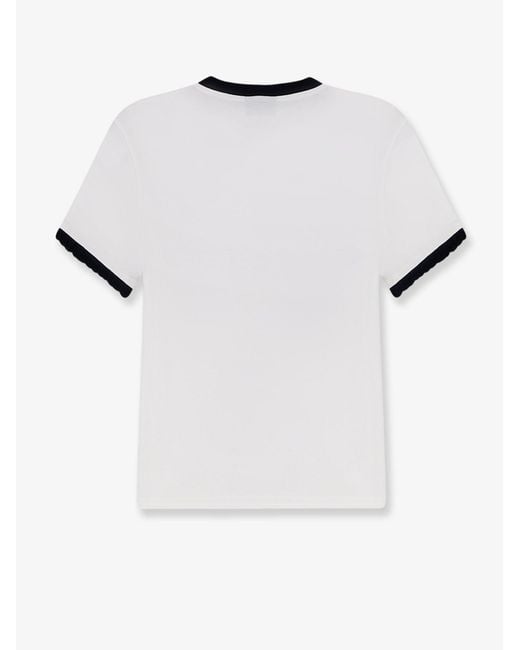 Gucci White Cotton T-Shirt With Iconic Print