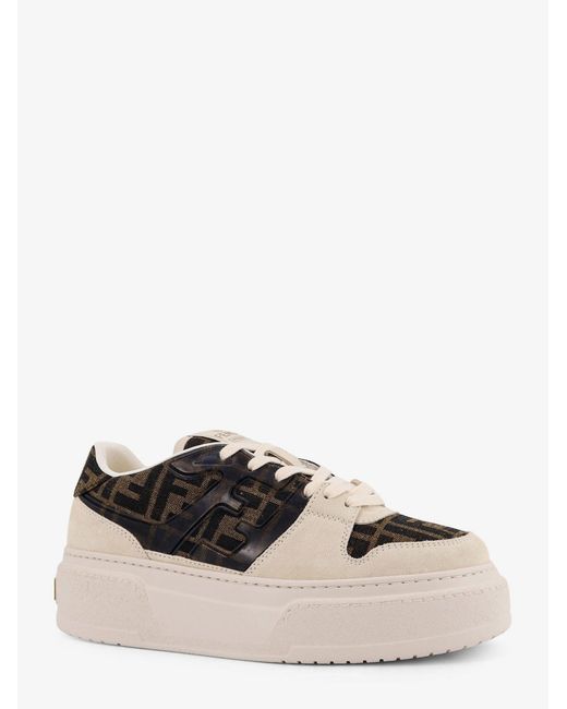 Sneakers Match Platform di Fendi in White