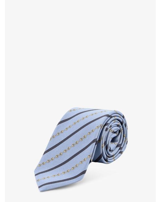 Gucci Blue Silk Tie for men