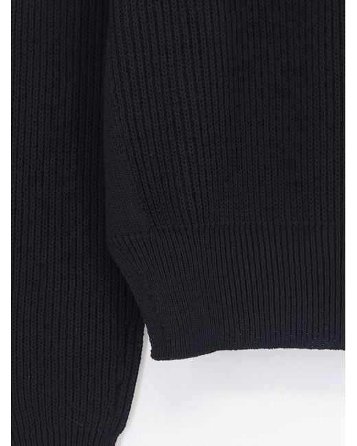 Rick Owens Blue Virgin Wool Sweater for men