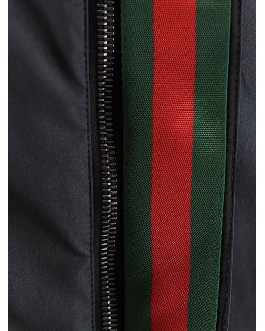 Gucci Blue Lightweight And Compact Nylon Jacket for men