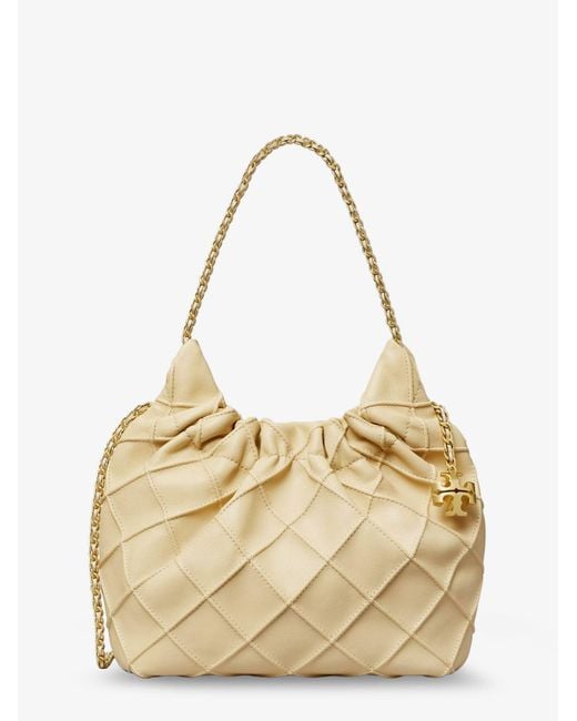 Tory Burch Metallic Fleming Mini Hobo Bag