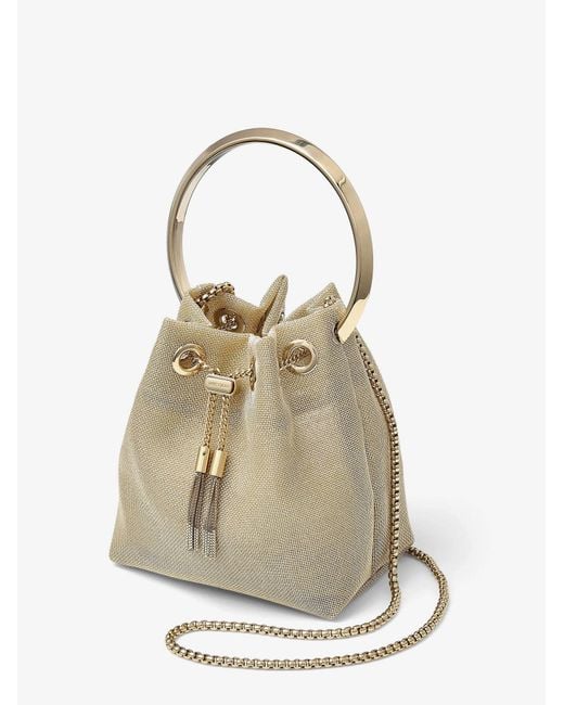 Jimmy Choo Metallic Bon Bon Mesh Handbag