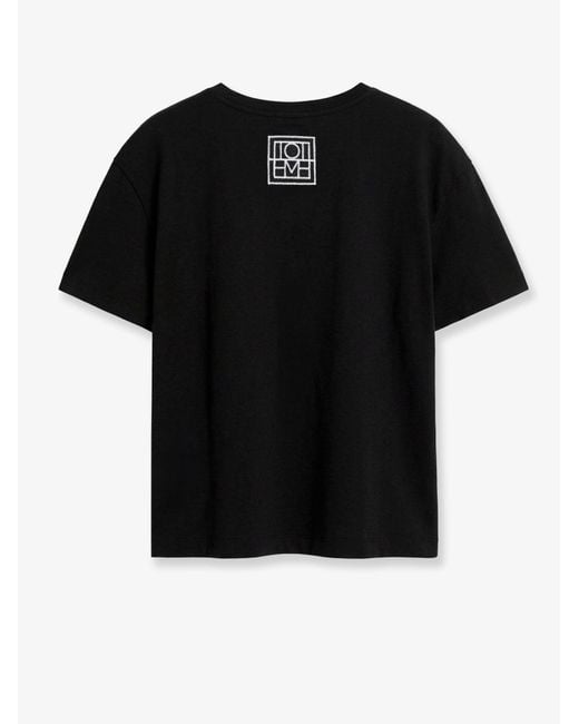Totême Black Organic Cotton T-Shirt