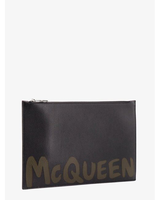 Clutch di McQueen in Black da Uomo