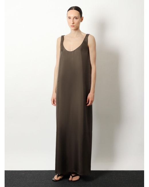 Rohe Brown Long Silk Dress