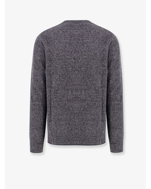 Alpha Studio Gray Wool Blend Sweater for men
