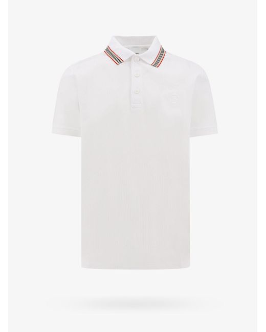 Burberry White Polo Shirt for men