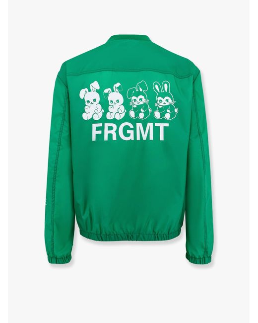 Giubbino Ostria 7 Moncler Frgmt Hiroshi Fujiwara Con Maxi Stampa di Moncler Genius in Green da Uomo