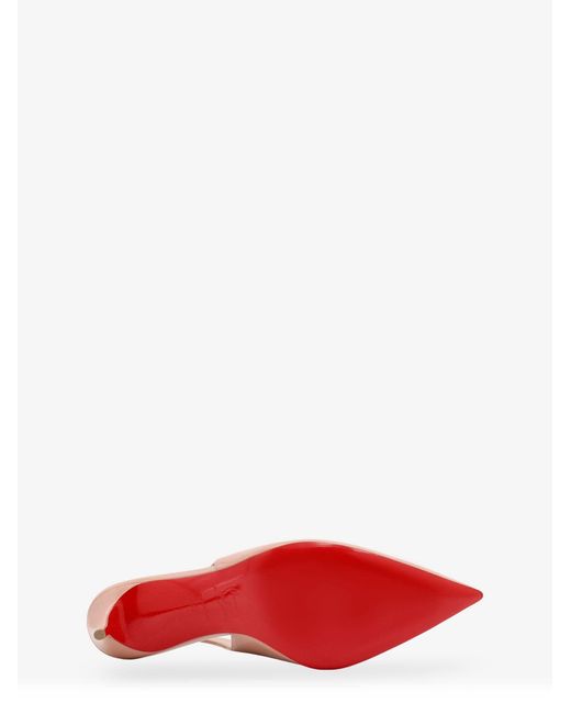 Christian Louboutin Pink Hot Chick Patent Leather Slingback Décolleté