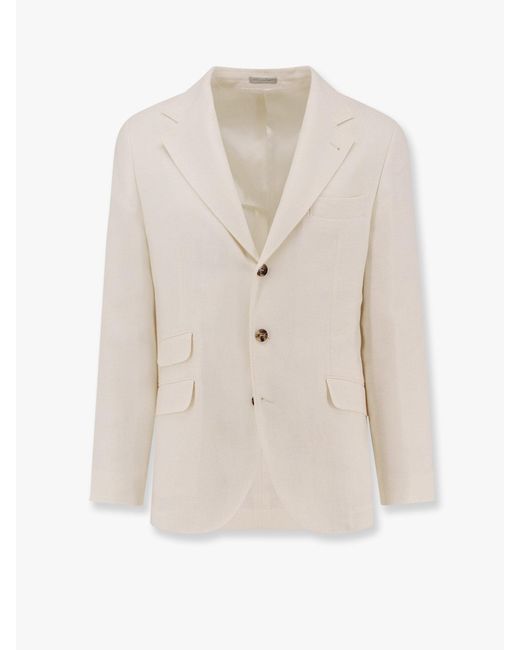 Giacca di Brunello Cucinelli in White da Uomo