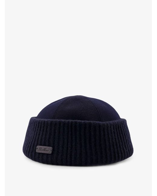 Loro Piana Blue Brando Cashmere Hat for men