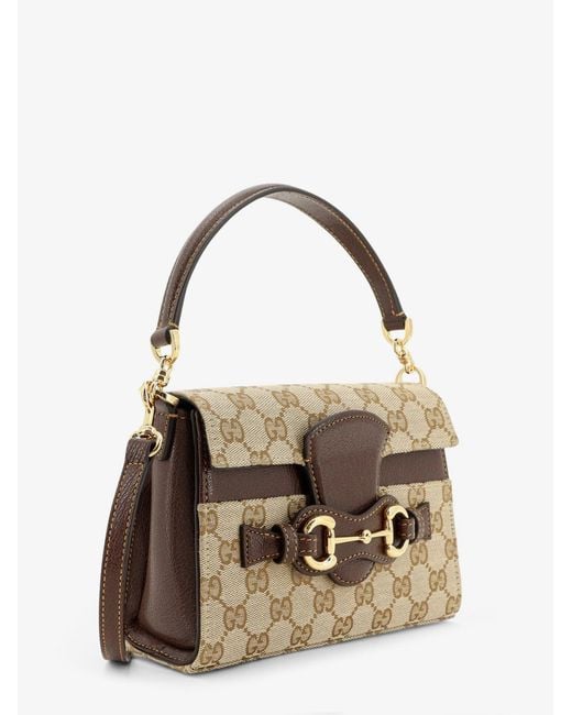 Gucci Metallic Horsebit Duomo Gg Canvas Handbag