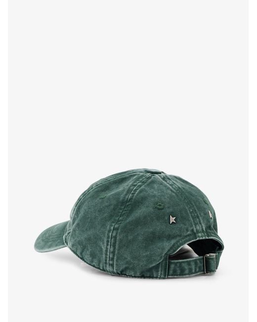 Golden Goose Deluxe Brand Green Cotton Hat for men