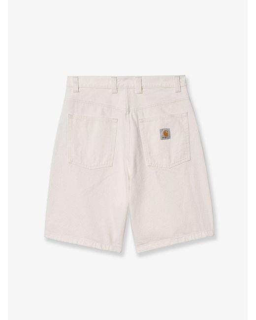 Carhartt Natural Brandon Denim Bermuda Shorts for men