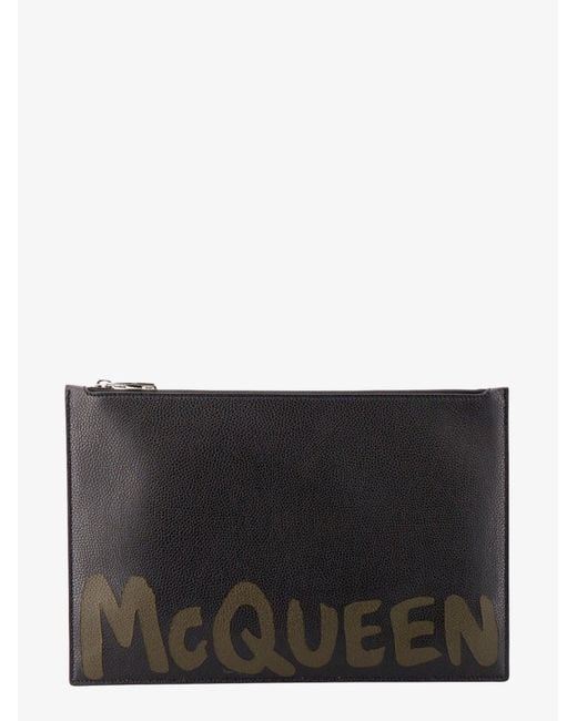 Clutch di McQueen in Black da Uomo