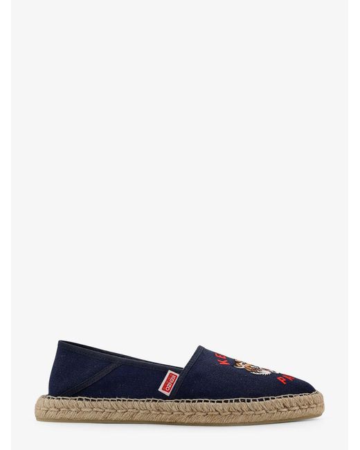 KENZO Blue Canvas Espadrillas for men