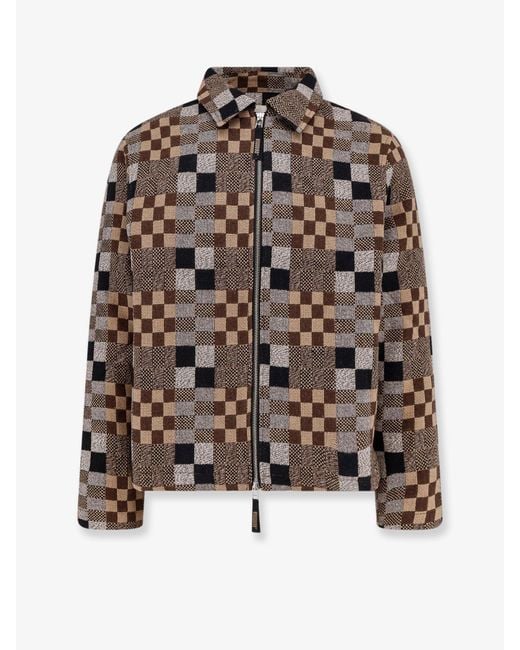 Woodbird Brown Wbbuck Patch Jacket for men