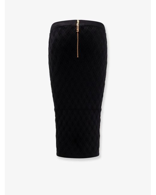 Elisabetta Franchi Black Viscose Blend Pencil Skirt