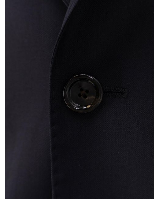 Lardini Blue Iconic Single-Breasted Pure Virgin Wool Suit for men