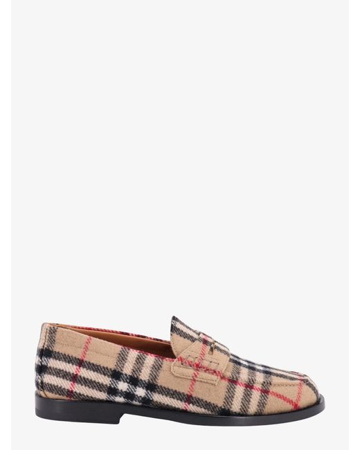 Burberry Pink Leather Loafers