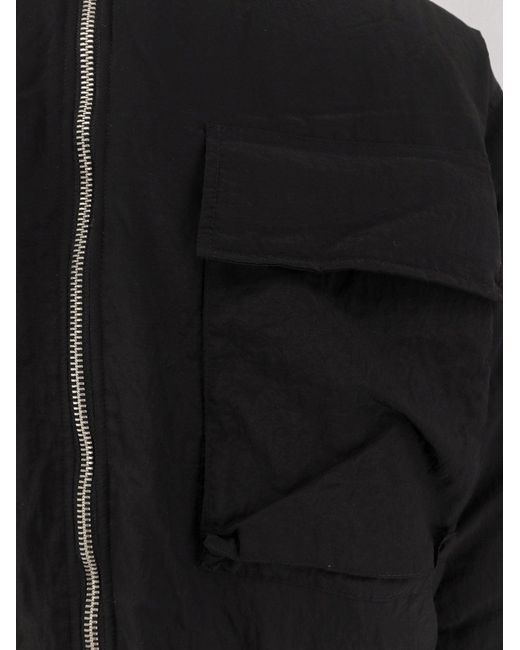 Oamc Peacemaker Black M65 Nylon Padded Down Jacket for men