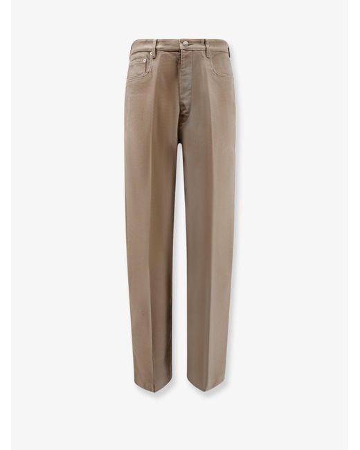 Rick Owens Natural Geth Certified Cotton Trousers for men