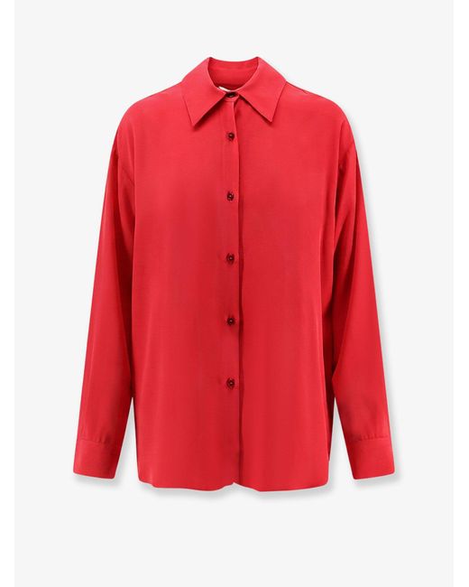 Alysi Red Silk Shirt