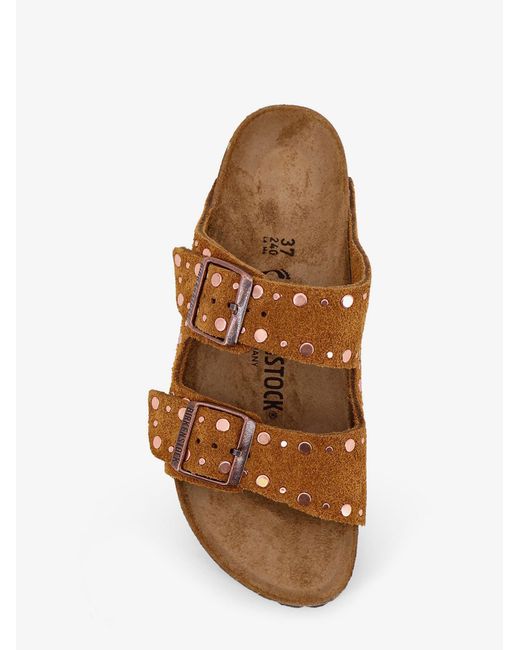 Birkenstock Brown Arizona Rivet Suede Sandals