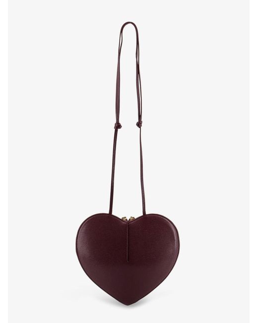Alaïa Purple Le Coeur Suede And Leather Shoulder Bag