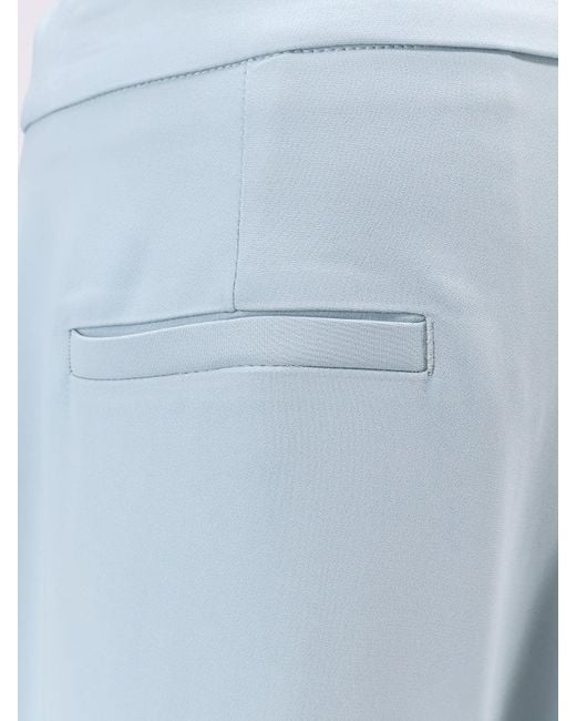 Pinko Blue Montano Viscose Trousers With Pinces