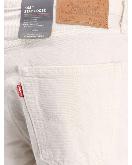 568 di Levi's in White da Uomo