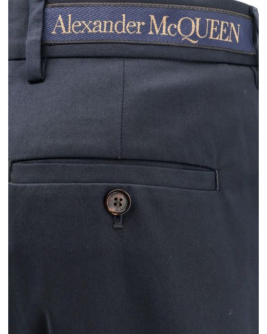 McQueen Blue Trouser for men
