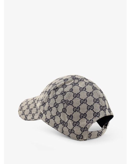 Gucci Gray Gg Fabric Hat