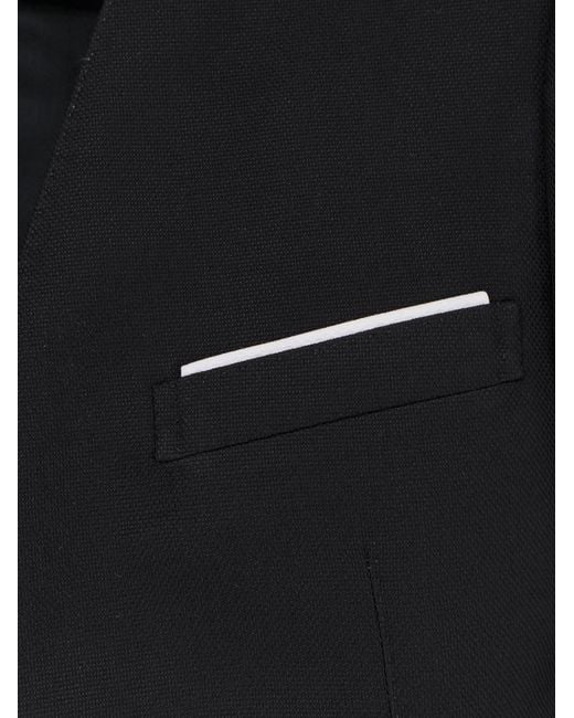 Tom Ford Black Wool And Silk Blazer
