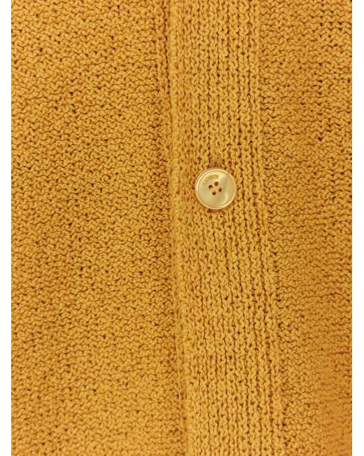 Laneus Yellow Cotton, Cashmere And Silk Blend Shirt for men