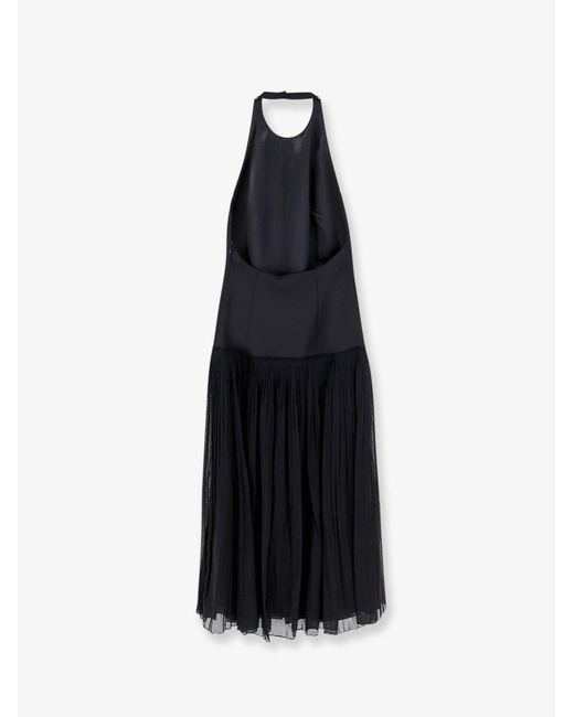 Rohe Black Pleated Long Dress