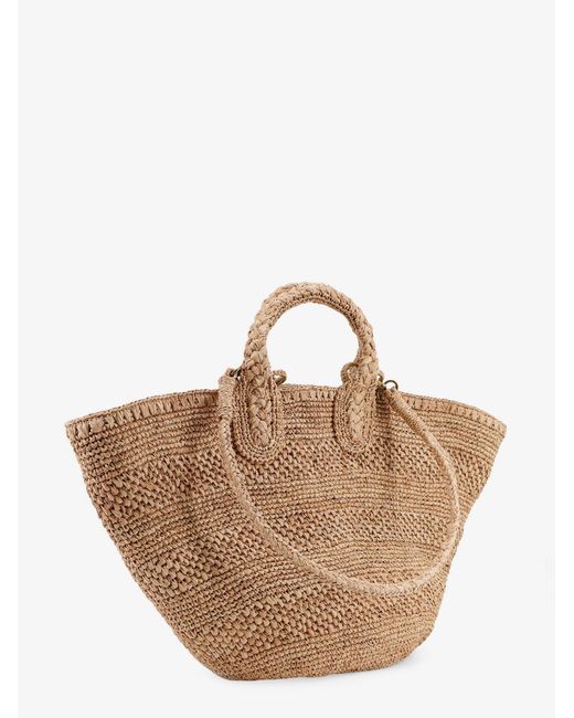 IBELIV Brown Soma Raffia Crossbody Bag