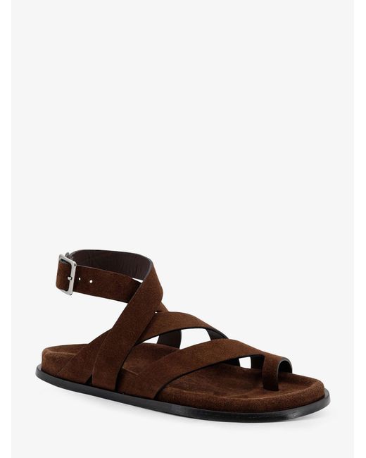Alohas Brown Suede Sandals