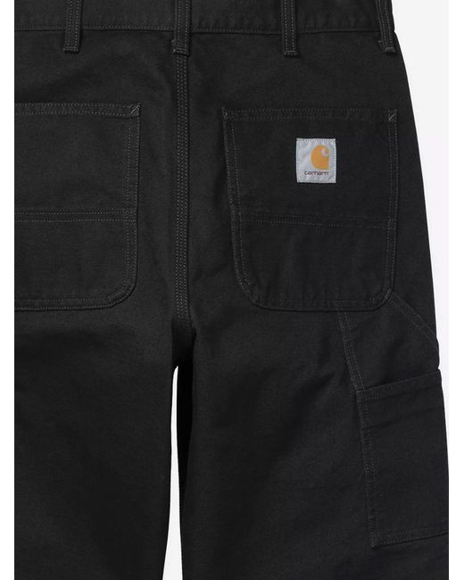Carhartt Black Satin Wide-Leg Trousers for men