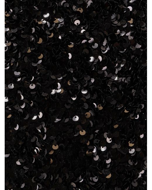 Vince Black Skirt With Sequins Embroidery