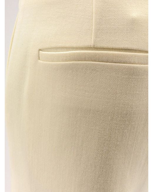 R2W Natural Vonnie Wool Trousers