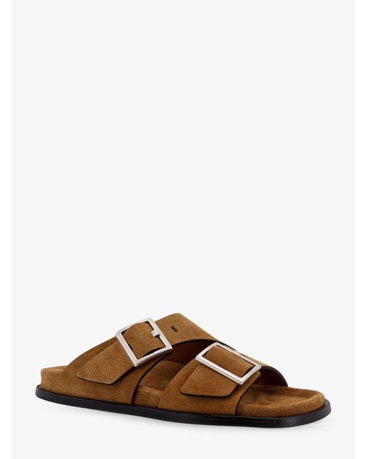 Alohas Brown Alba Suede Sandals