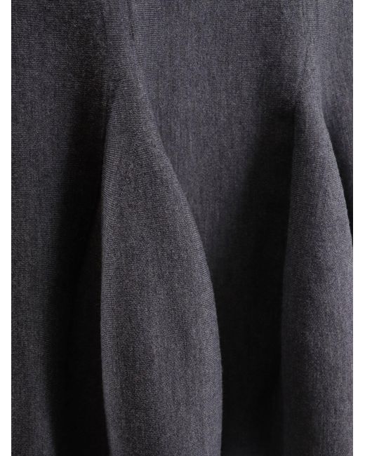Alaïa Gray Virgin Wool Blend Skirt