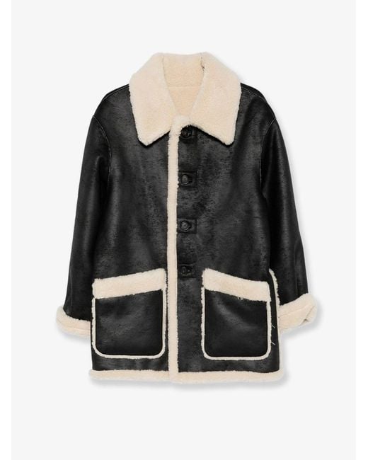 DUNST Black Reversible Eco-Shearling Jacket