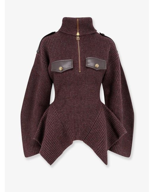 Zimmermann Brown Valiant Utility Sweater Wool Blend