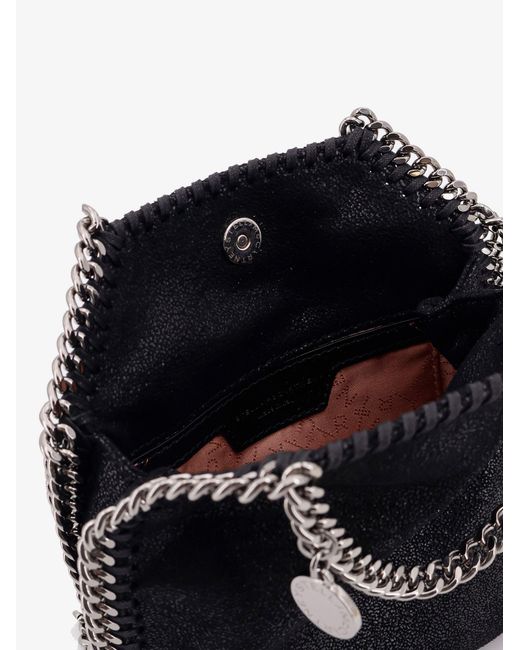 Stella McCartney Black Falabella Shaggy Deer Shoulder Bag