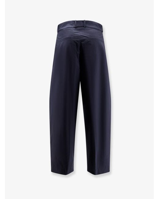 Studio Nicholson Blue Oversize Cotton Trousers for men