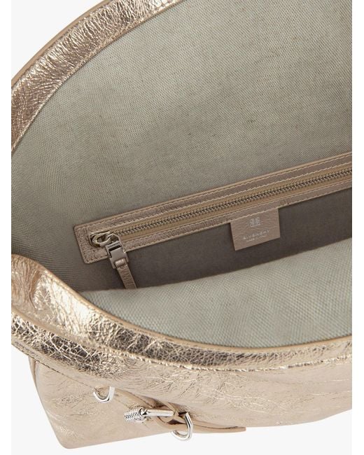 Givenchy Natural Voyou Metallized Leather Shoulder Bag
